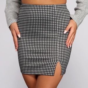 WINDSOR Check on It Plaid Mini Skirt
